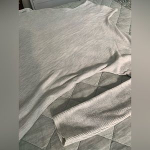 Gray Mock Neck Sweater by Shrinking Violet